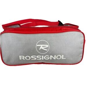 Vintage Y2K Rossignol Large Red Grey Zipped Ski Bum Fanny Bag Adjustable Waist